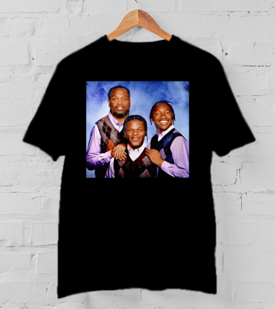 Derrick Henry Lamar Jackson Zay Flowers Baltimore Ravens Step Brothers T-Shirt
