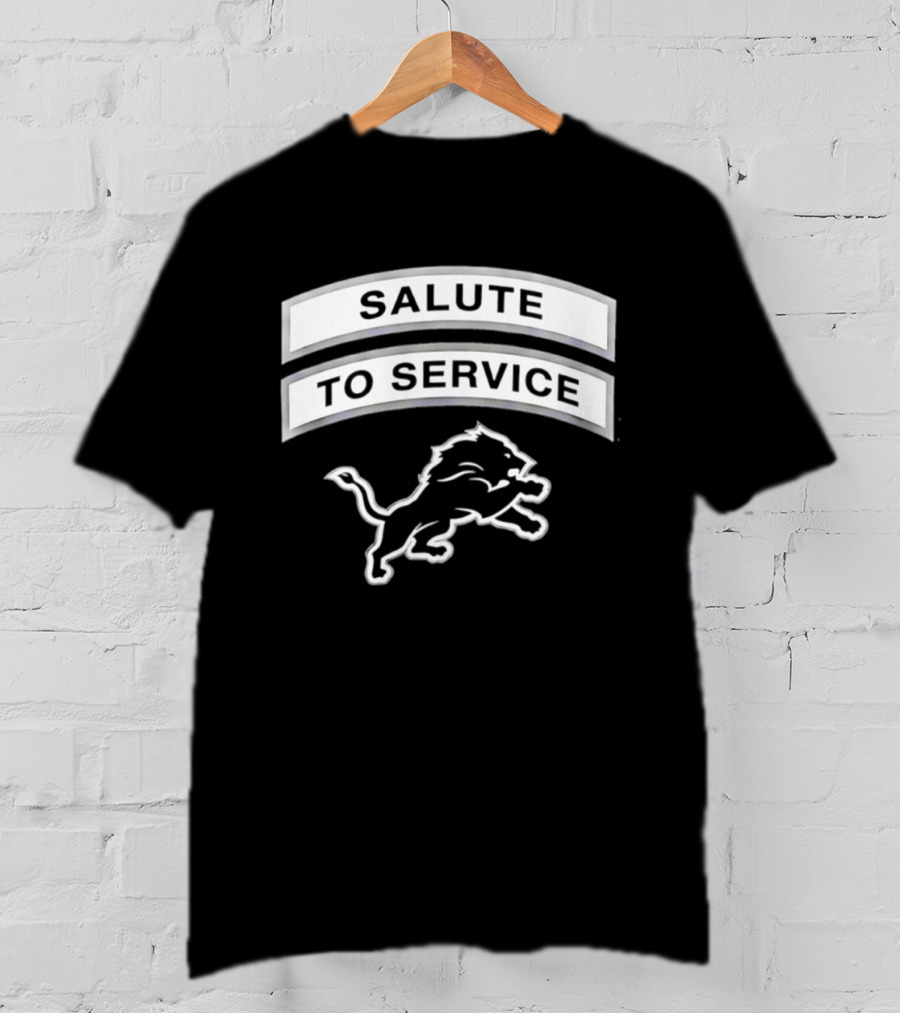Detroit Lions Salute To Service 2026 NFL Team Honor T-Shirt