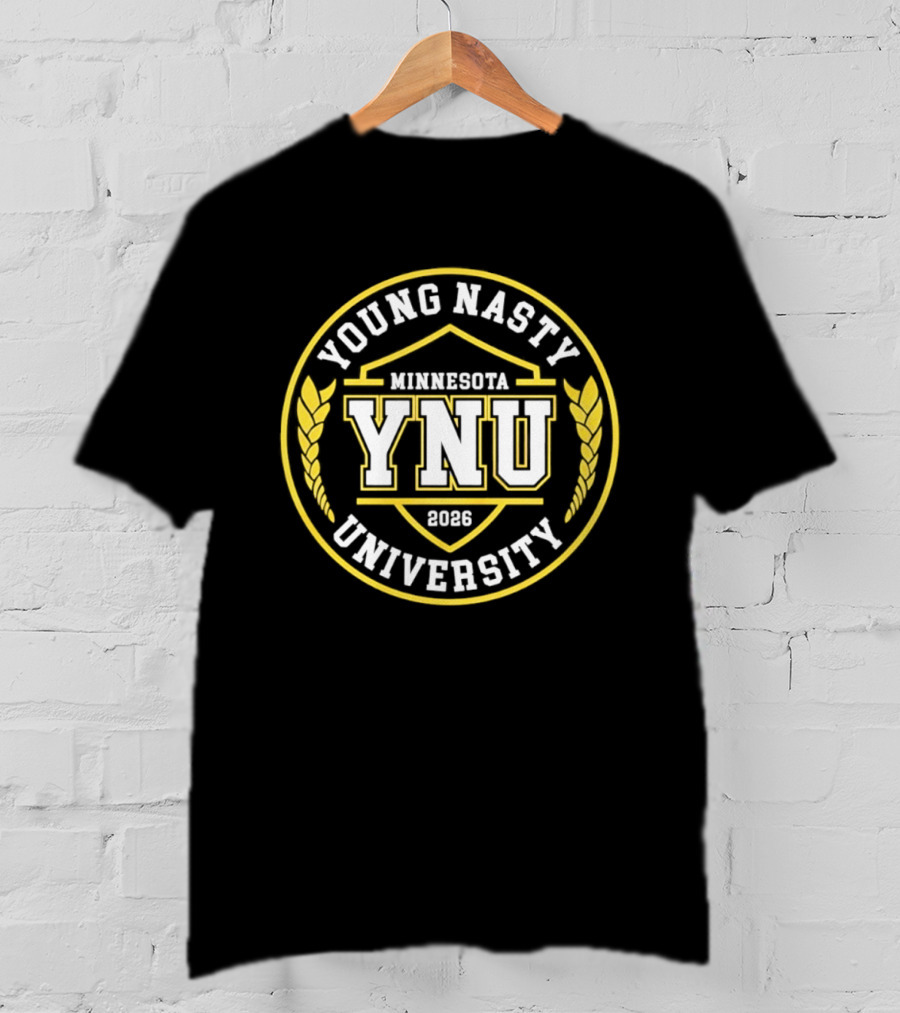 Young Nasty University YNU Minnesota 2026 Seal T-Shirt