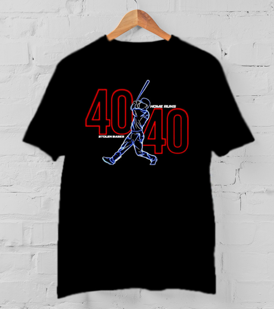 Pete Crow Armstrong 40.40 Home Runs Chicago Cubs Electric T-Shirt