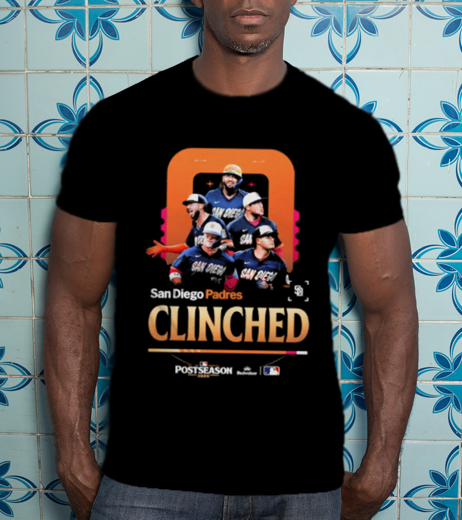 San Diego Padres Clinched 2026 Postseason MLB Baseball T-Shirt