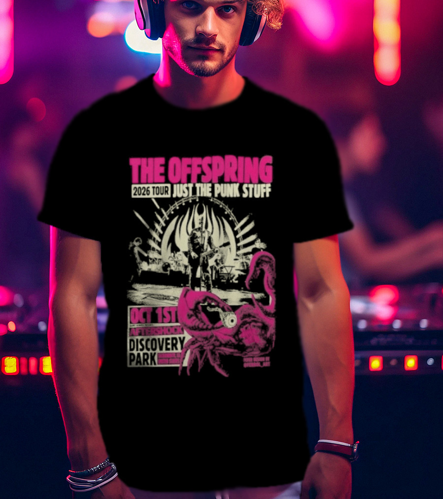 The Offspring Just The Punk Stuff Aftershock Festival 2026 Discovery Park Sacramento Oct 1st T-Shirt