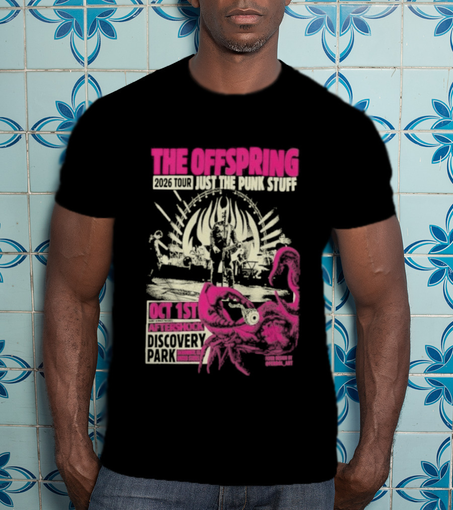 The Offspring Just The Punk Stuff Aftershock Festival 2026 Discovery Park Sacramento Oct 1st T-Shirt
