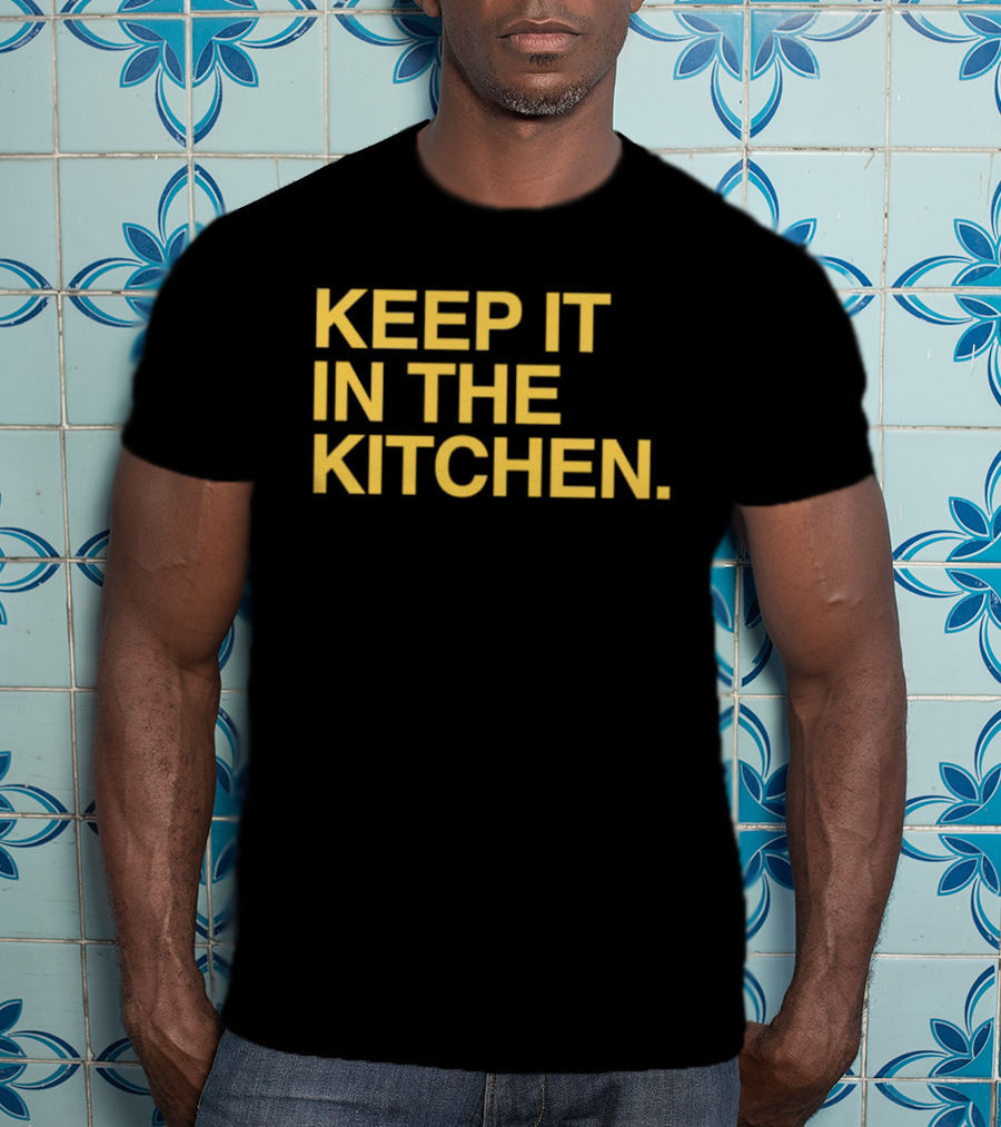 KEEP IT IN THE KITCHEN Notre Dame Fighting Irish Football T-Shirt