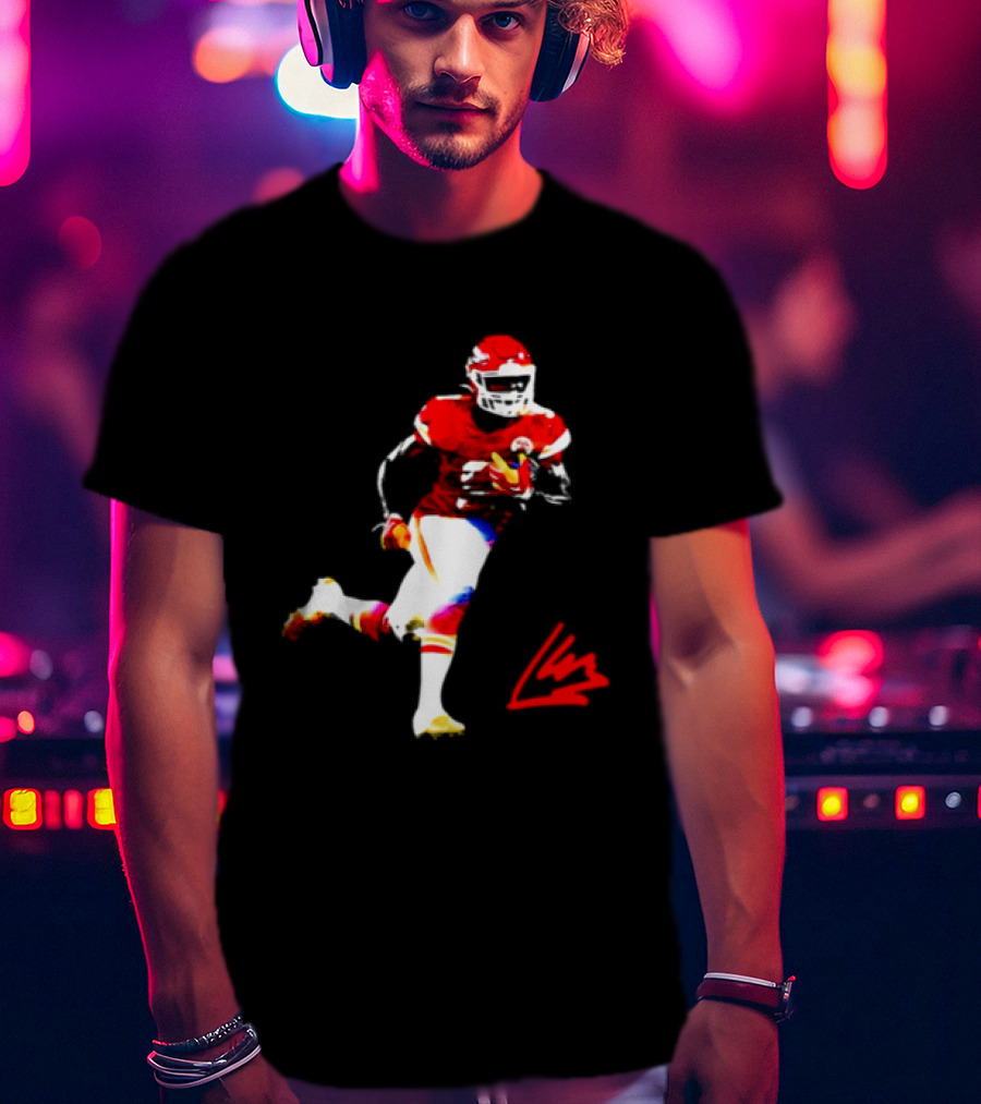 Kenneth Walker III Kansas City Chiefs Running Back Action Play T-Shirt