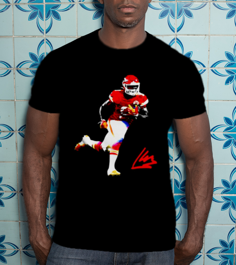 Kenneth Walker III Kansas City Chiefs Running Back Action Play T-Shirt