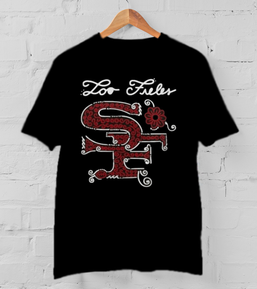 San Francisco 49ers Latino Heritage 2026 Celebración Con Estilo Flor Central T-Shirt