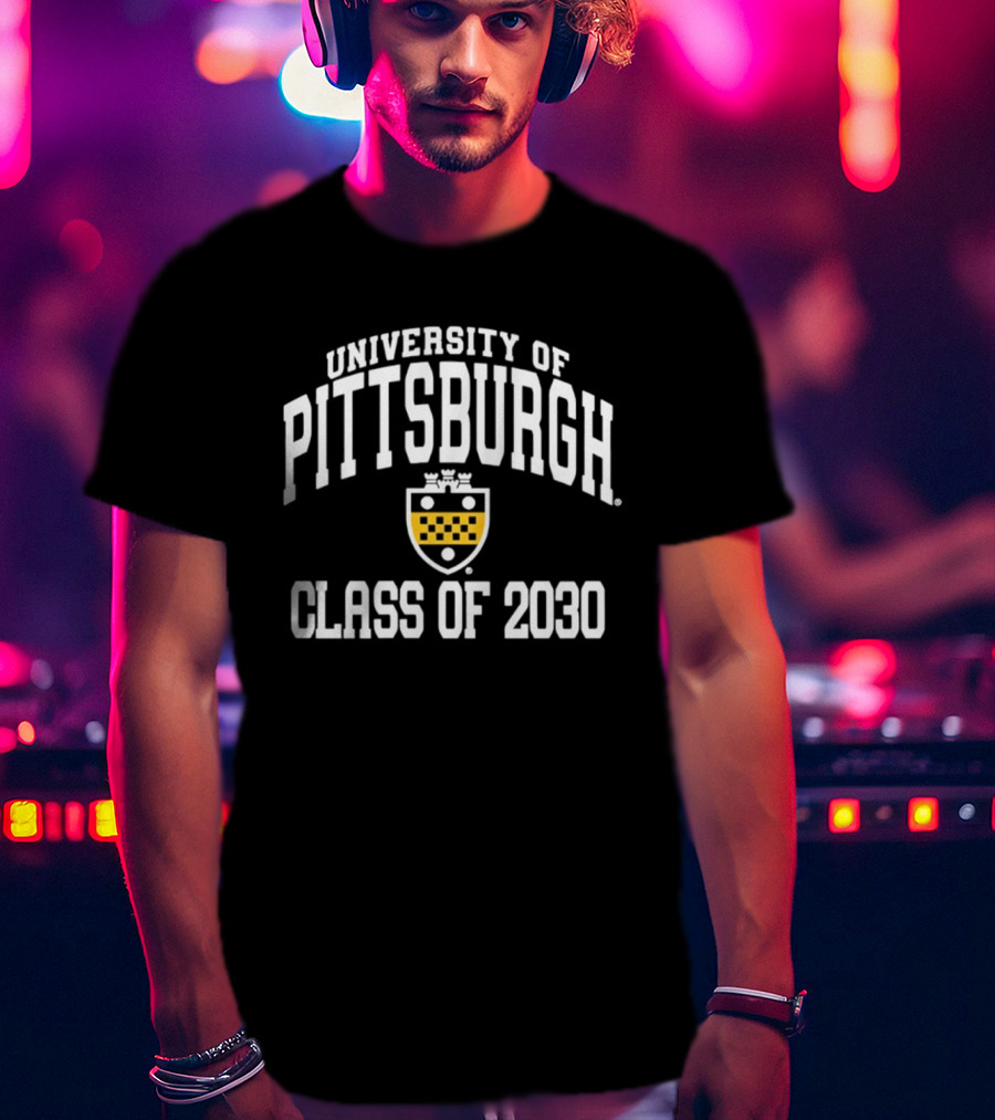 University Of Pittsburgh Class Of 2030 Crest T-Shirt