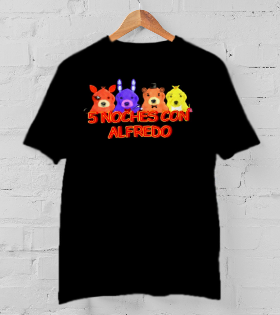 5 Noches Con Alfredo Five Nights At Freddy's Characters T-Shirt