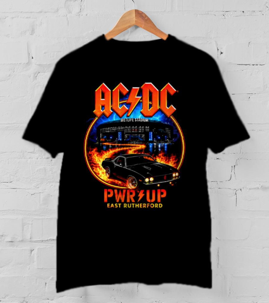 ACDC PWR UP Metlife Stadium East Rutherford 2026 Event September 25 T-Shirt