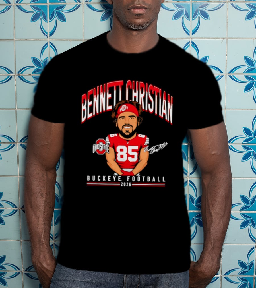 Bennett Christian Ohio State Buckeyes Football 2026 Caricature 85 T-Shirt