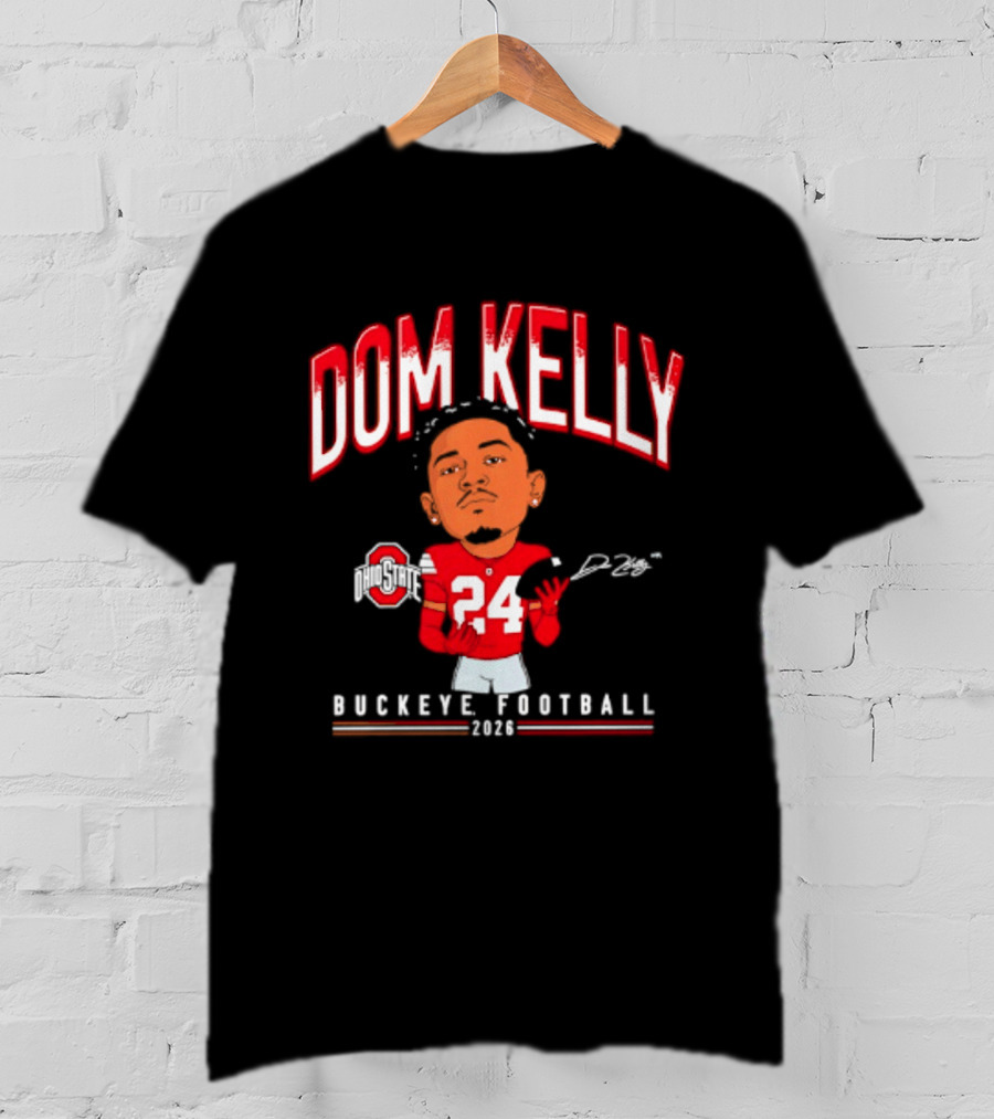 Dom Kelly Ohio State Buckeye Football Caricature 2026 T-Shirt
