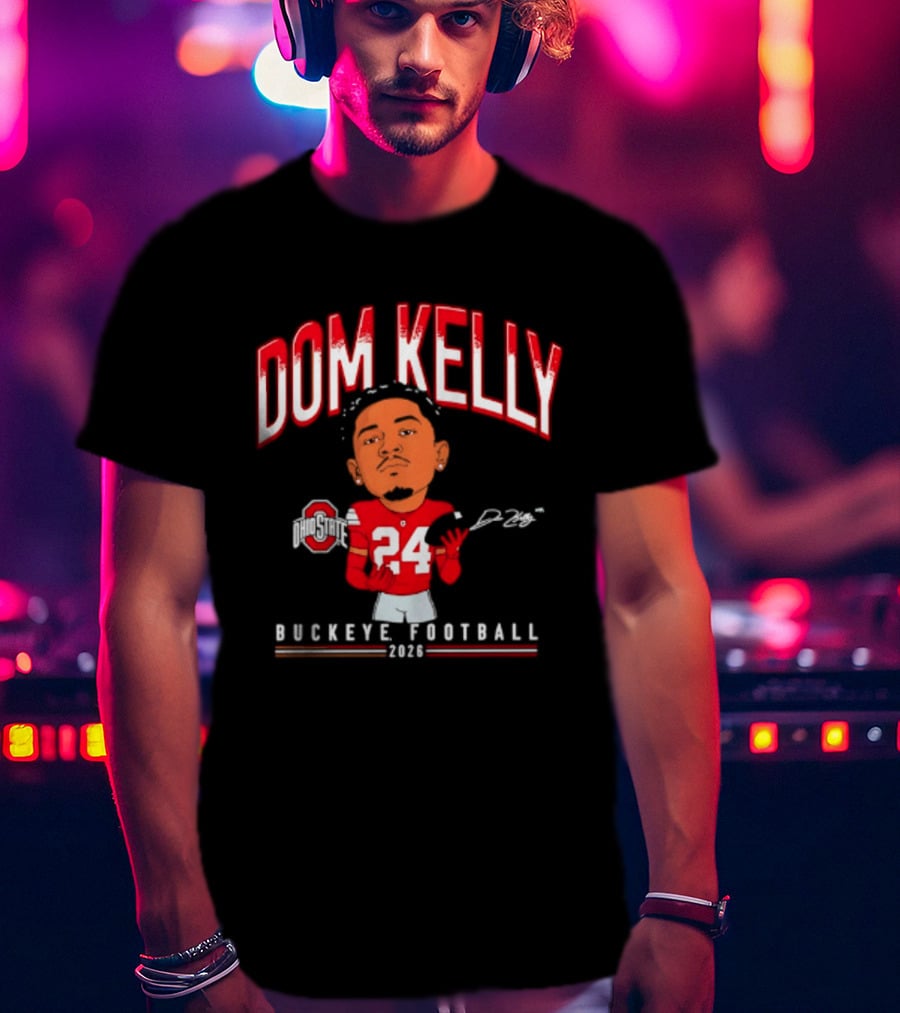 Dom Kelly Ohio State Buckeye Football Caricature 2026 T-Shirt