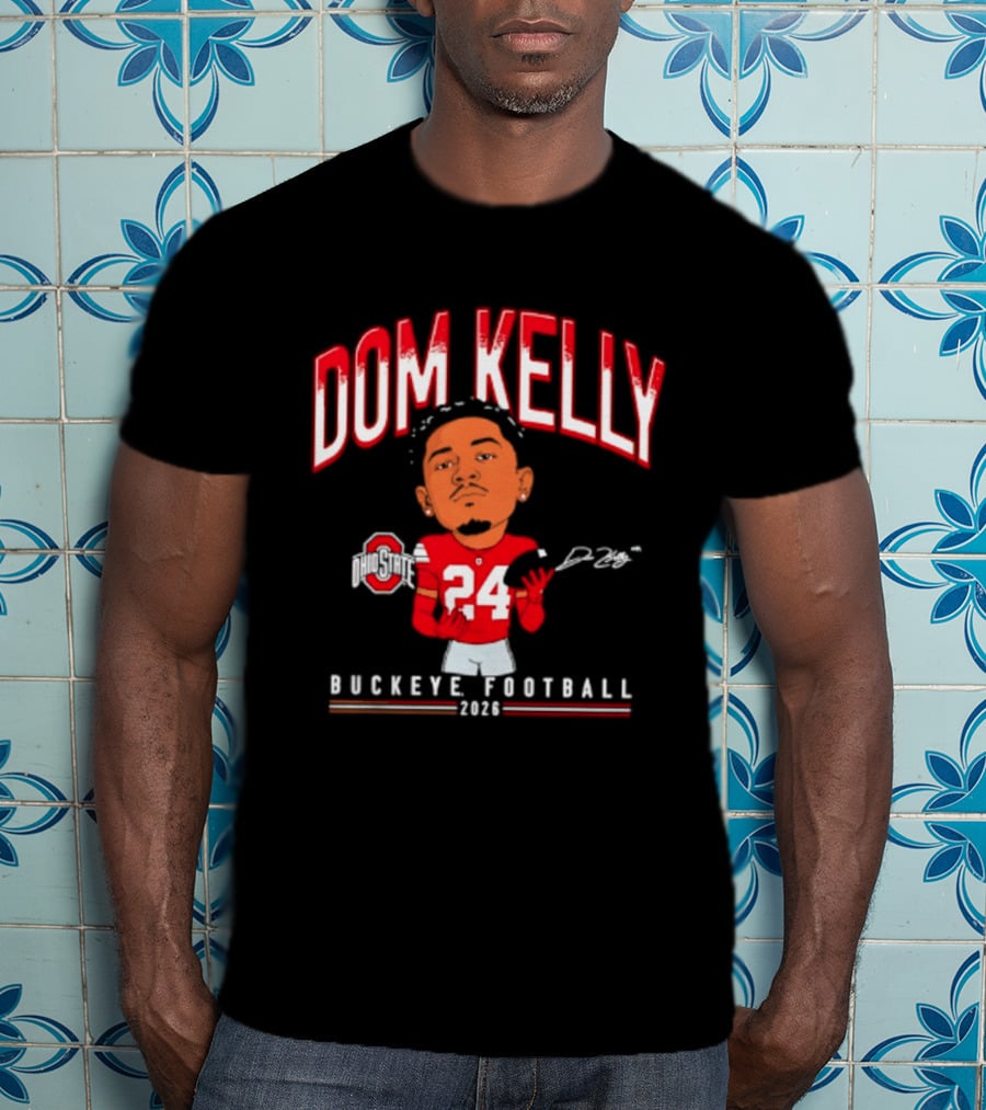 Dom Kelly Ohio State Buckeye Football Caricature 2026 T-Shirt