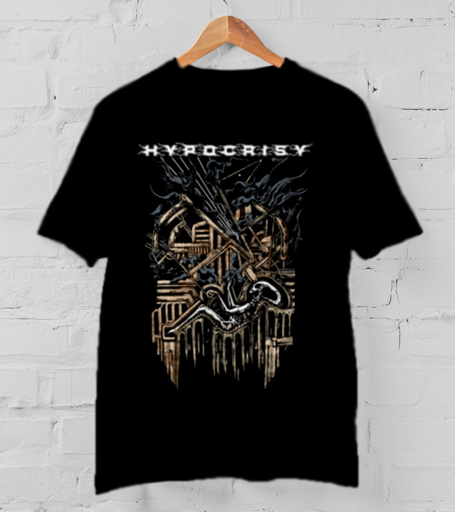 Indiemerchstore Hypocrisy Alien Tour Artillery Cannons And Angelic Figure T-Shirt