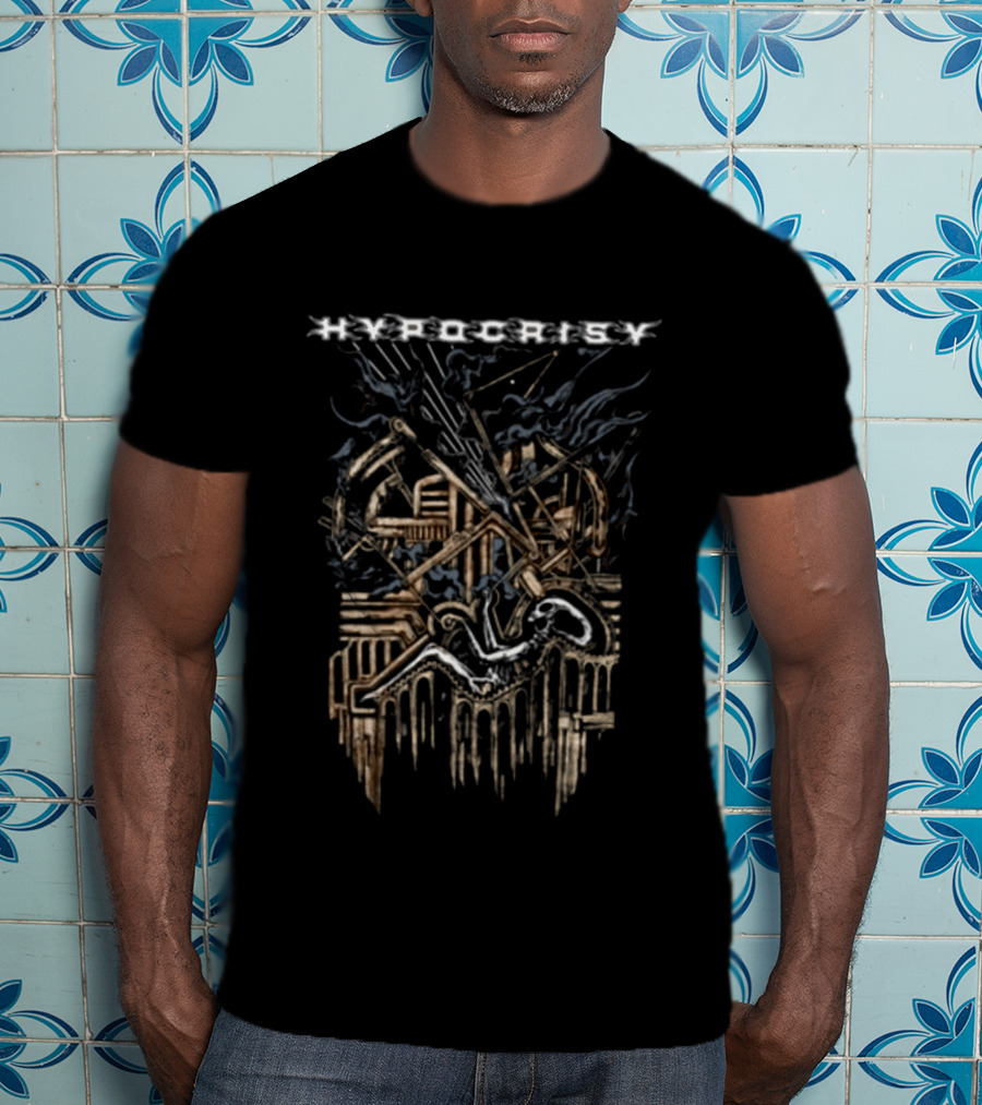 Indiemerchstore Hypocrisy Alien Tour Artillery Cannons And Angelic Figure T-Shirt