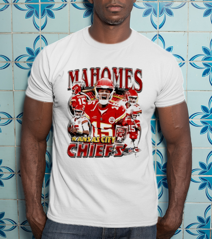 Patrick Mahomes Kansas City Chiefs NFL Player Collage 2026 T-Shirt