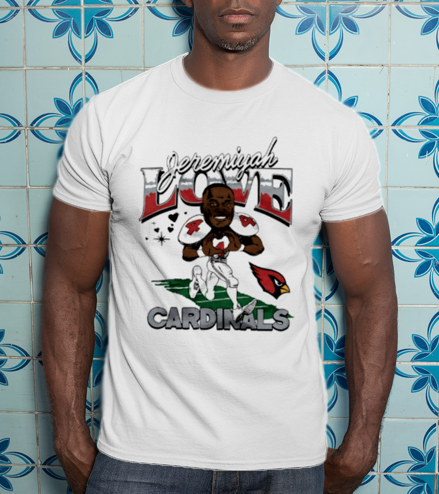Arizona Cardinals Jeremiyah Love Caricature Player T-Shirt