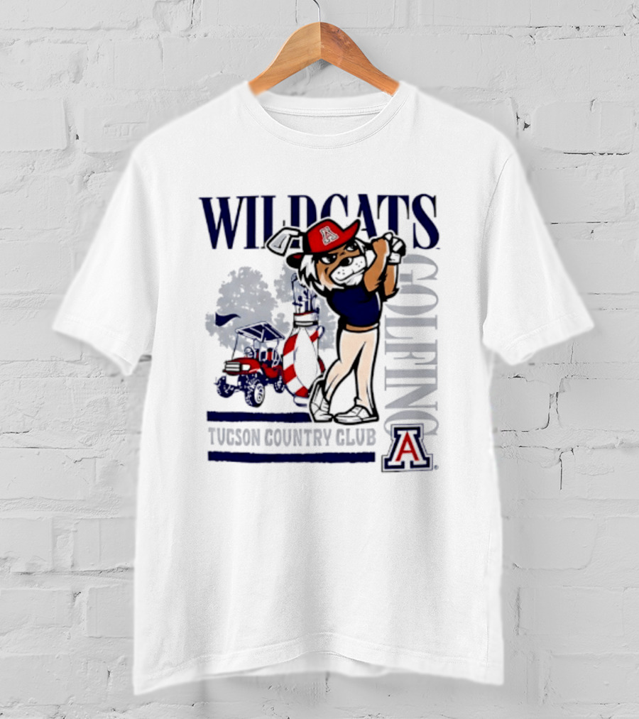Wildcats Golfing At Tucson Country Club Arizona T-Shirt