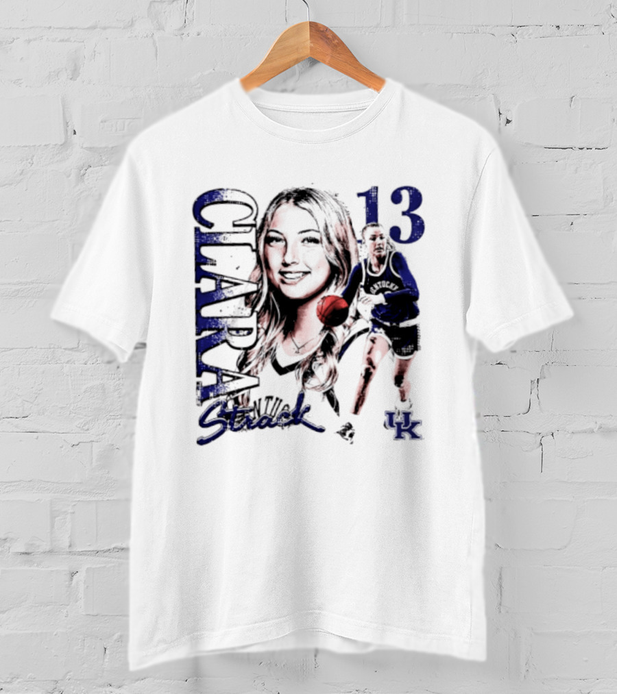 Clara Strack 13 Kentucky Wildcats NCAA Women's Basketball Player T-Shirt