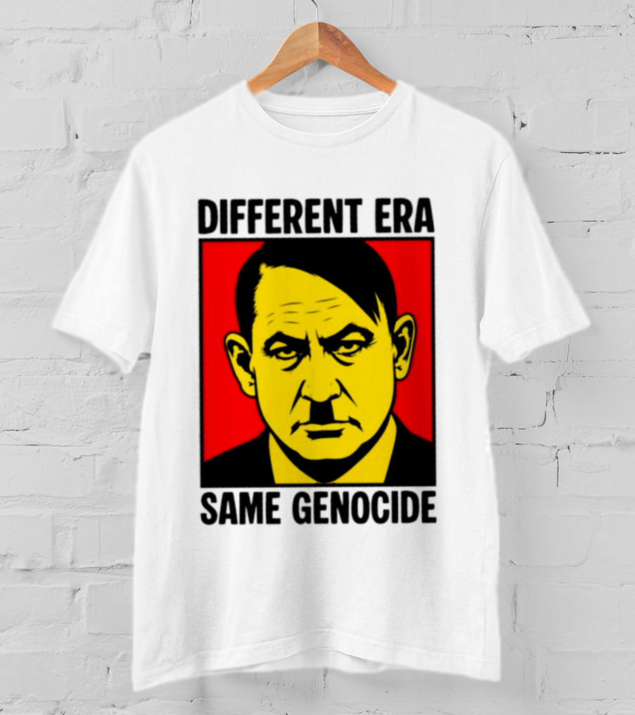 Different Era Same Genocide Protest Activism Iconic Political Commentary T-Shirt