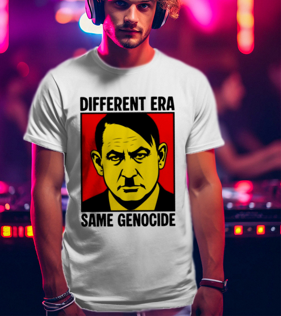 Different Era Same Genocide Protest Activism Iconic Political Commentary T-Shirt