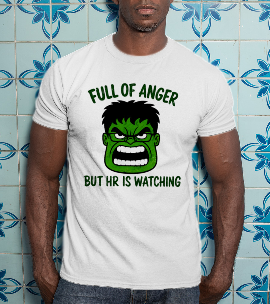 Full Of Anger HR Is Ing Hulk Swag Head T-Shirt