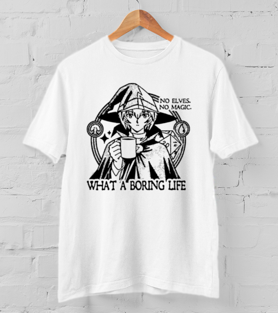 Witch Hat Atelier No Elves No Magic What A Boring Life Anime T-Shirt