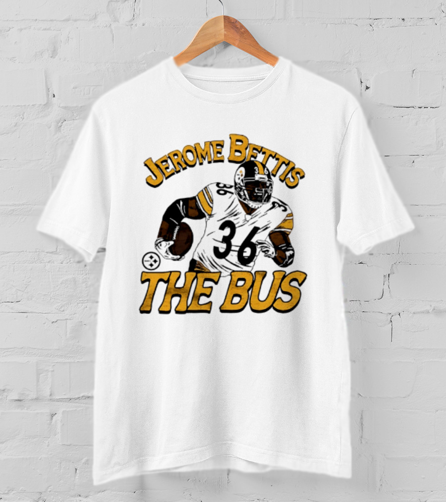 Jerome Bettis The Bus Pittsburgh Steelers Player 36 T-Shirt