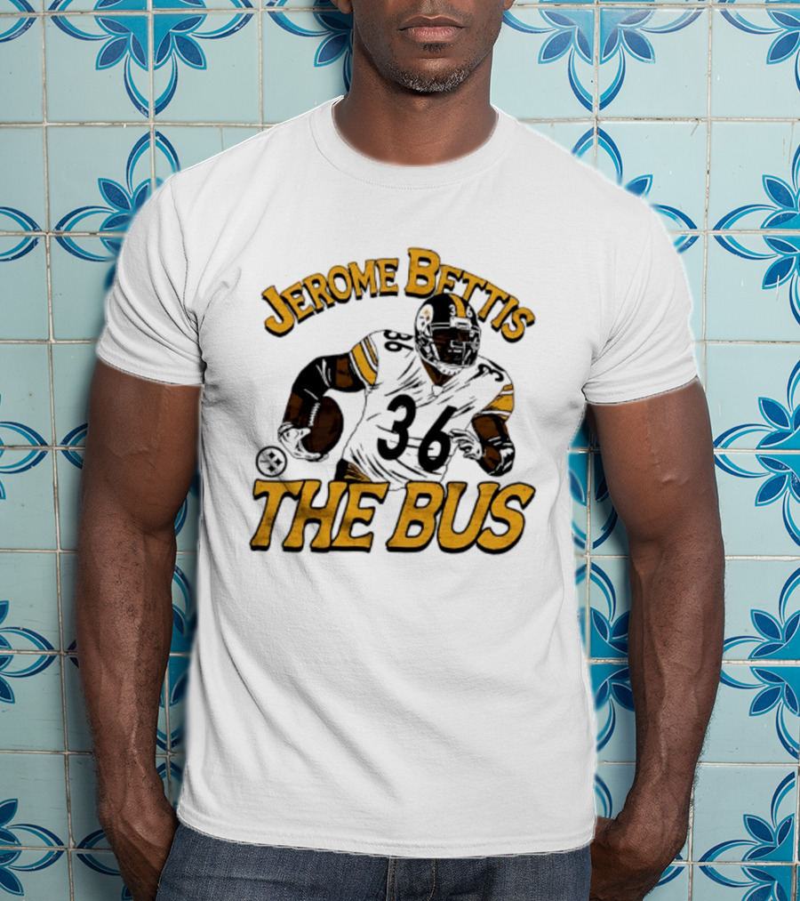 Jerome Bettis The Bus Pittsburgh Steelers Player 36 T-Shirt