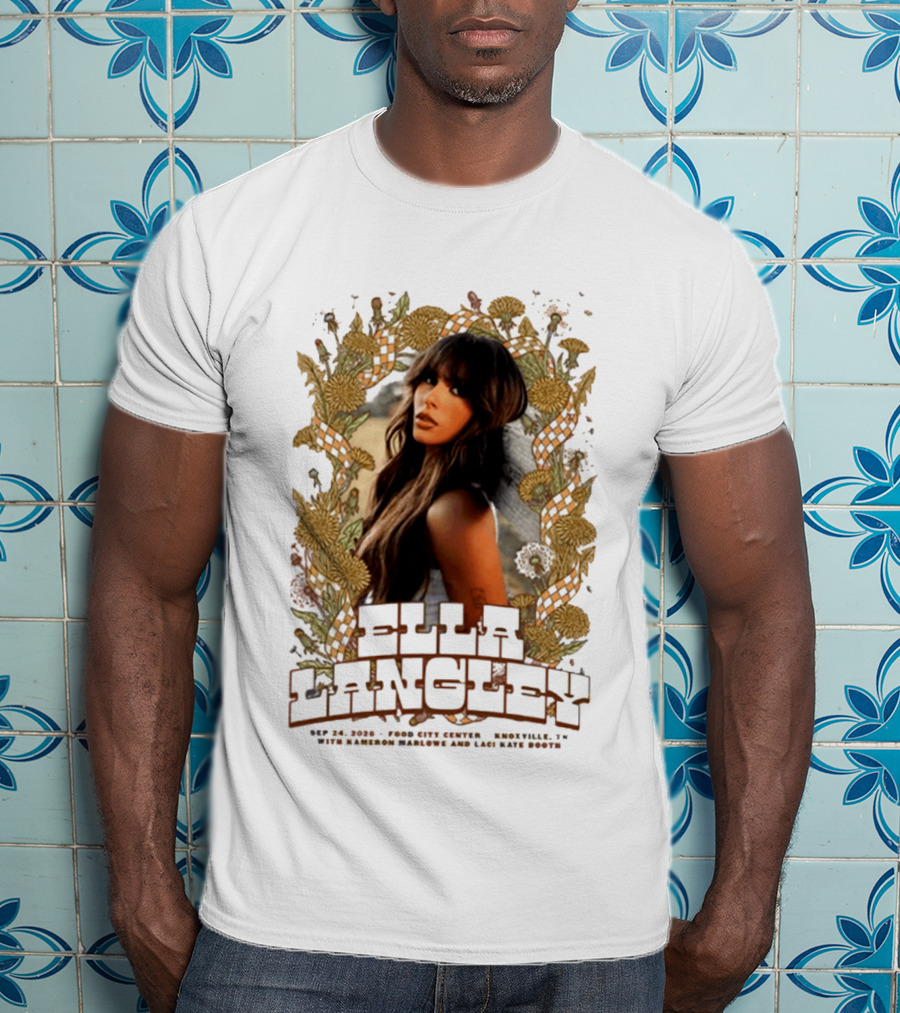 Ella Langley The Dandelion Tour 2026 Knoxville TN September 24 Event At Food City Center T-Shirt