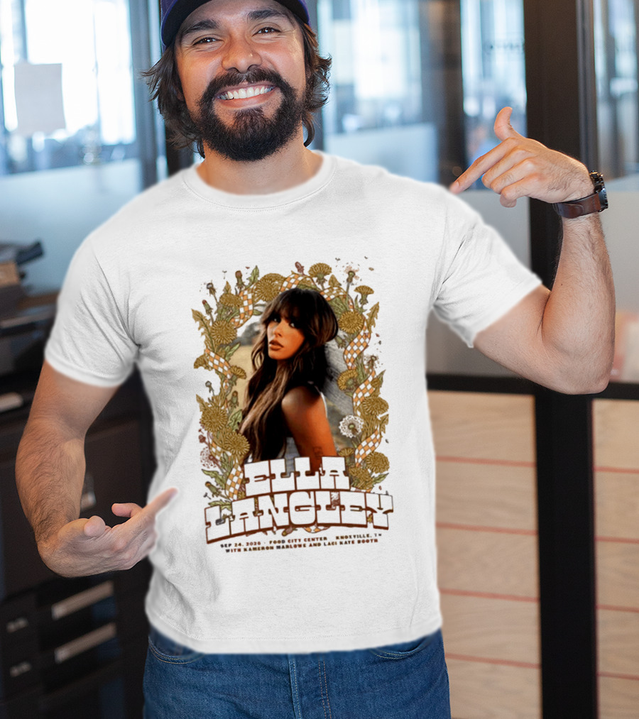 Ella Langley The Dandelion Tour 2026 Knoxville TN September 24 Event At Food City Center T-Shirt