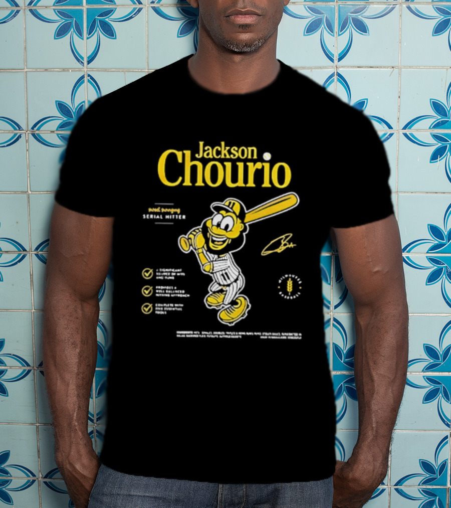 Jackson Chourio 2026 Milwaukee Brewers Serial Hitter T-Shirt