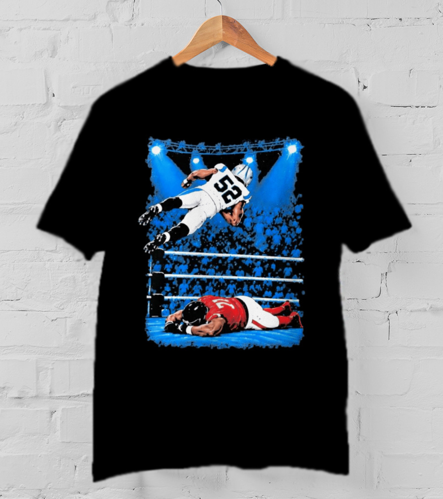 2026 Panthers Trevis Gipson Top Rope Wrestling Leap T-Shirt