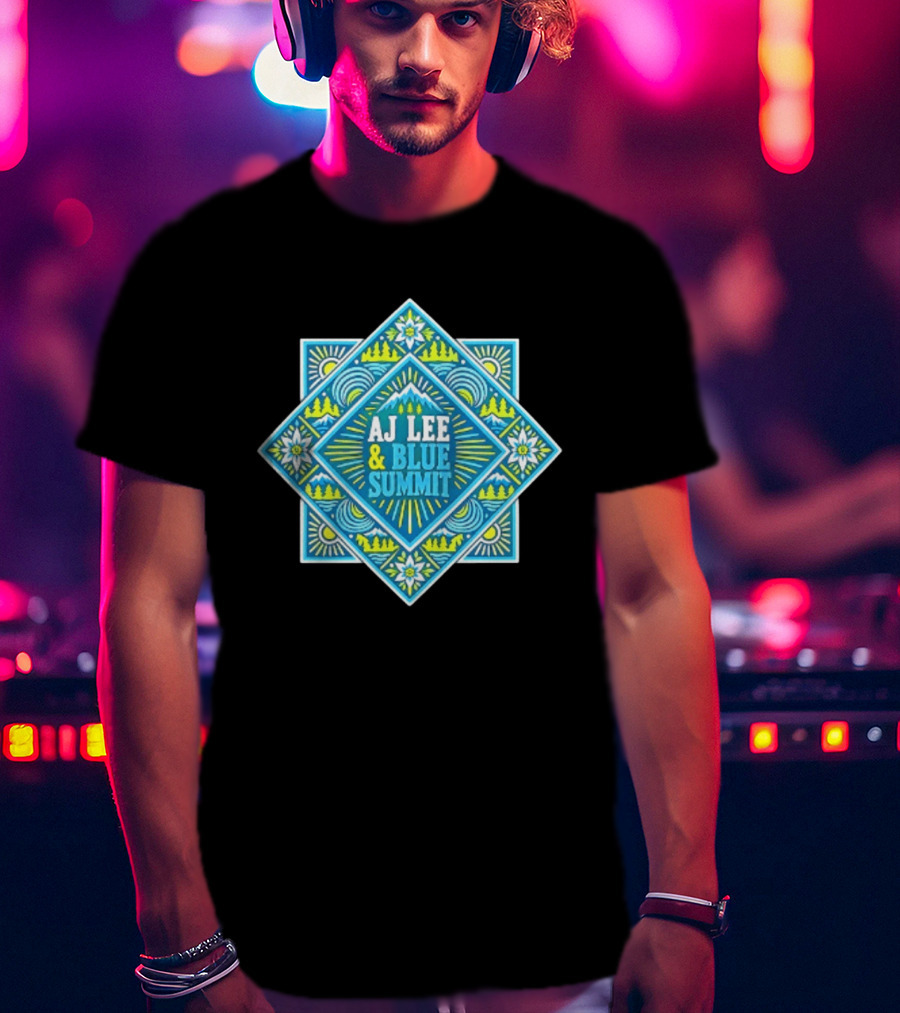 AJ Lee & Blue Summit Bluegrass Folk Americana Mandala T-Shirt