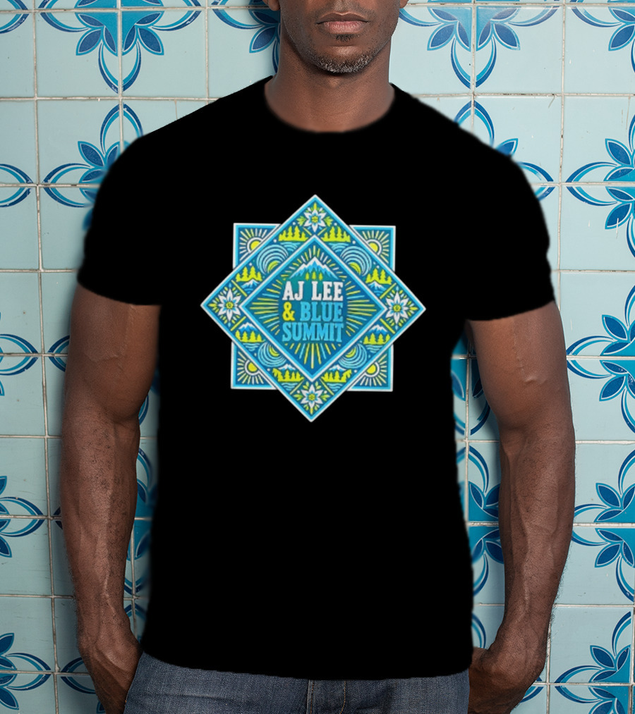 AJ Lee & Blue Summit Bluegrass Folk Americana Mandala T-Shirt