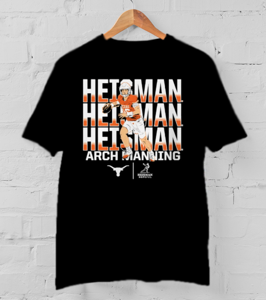 Texas Longhorns Arch Manning Heisman Trophy Contender NCAA Football T-Shirt