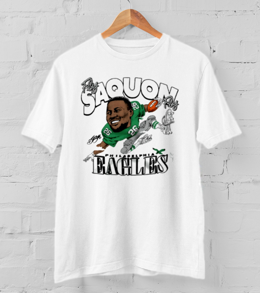 Philadelphia Eagles Saquon Barkley Caricature 26 T-Shirt