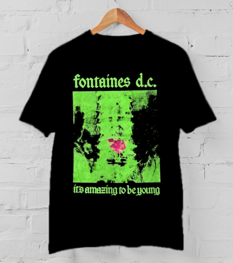 Fontaines D.C. It's Amazing To Be Young Bright Grunge T-Shirt