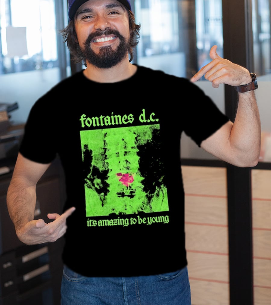 Fontaines D.C. It's Amazing To Be Young Bright Grunge T-Shirt