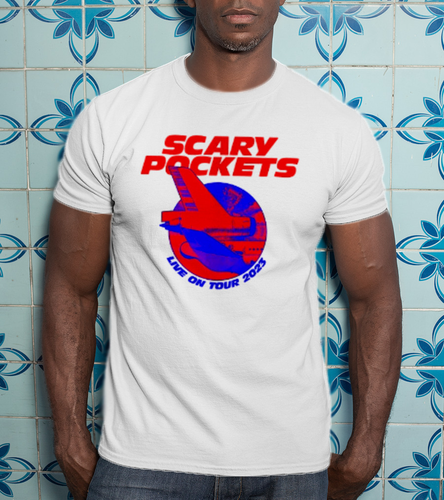 Scary Pockets Live On Tour 2023 Bold Red Airplane T-Shirt