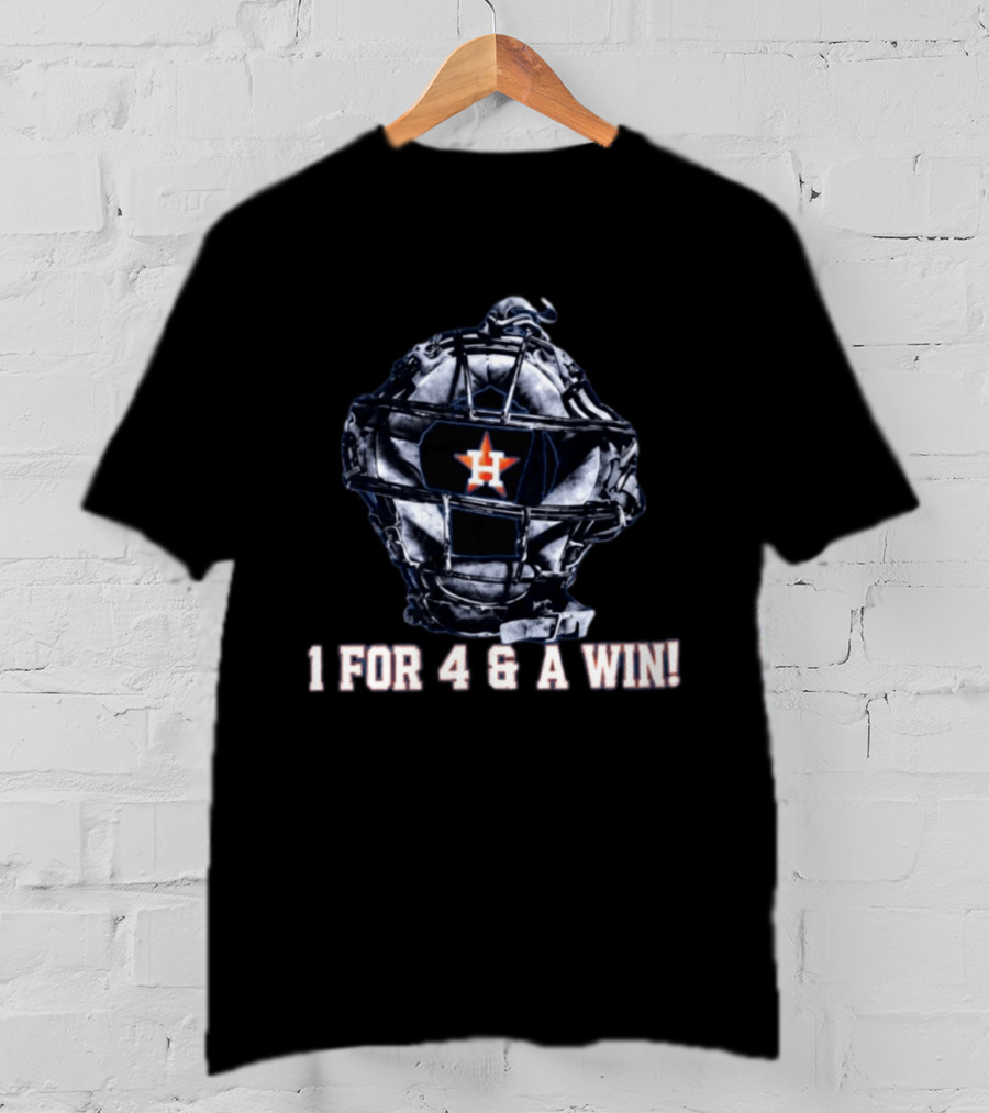 Houston Astros Christian Vázquez 1 For 4 And A Win Catcher Mask T-Shirt