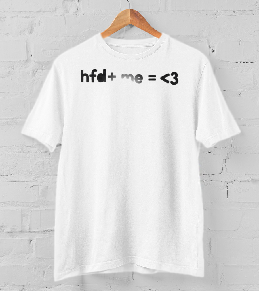The Unraveled Tour HFD Plus Me Equals Heart Equation T-Shirt