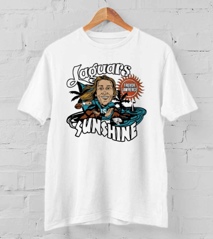 Jacksonville Jaguars Sunshine Caricature Trevor Lawrence T-Shirt
