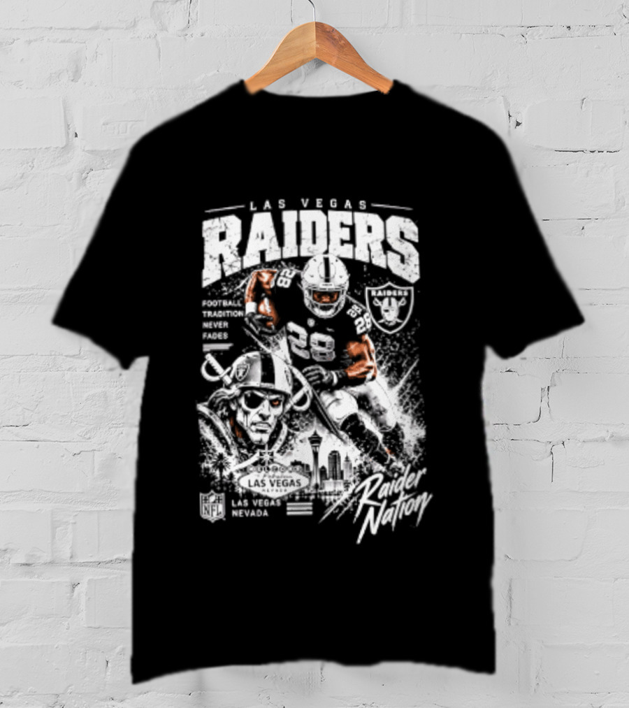 Las Vegas Raiders Football Tradition Never Fades Raider Nation T-Shirt