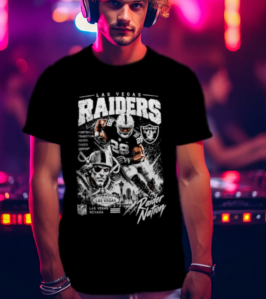 Las Vegas Raiders Football Tradition Never Fades Raider Nation T-Shirt