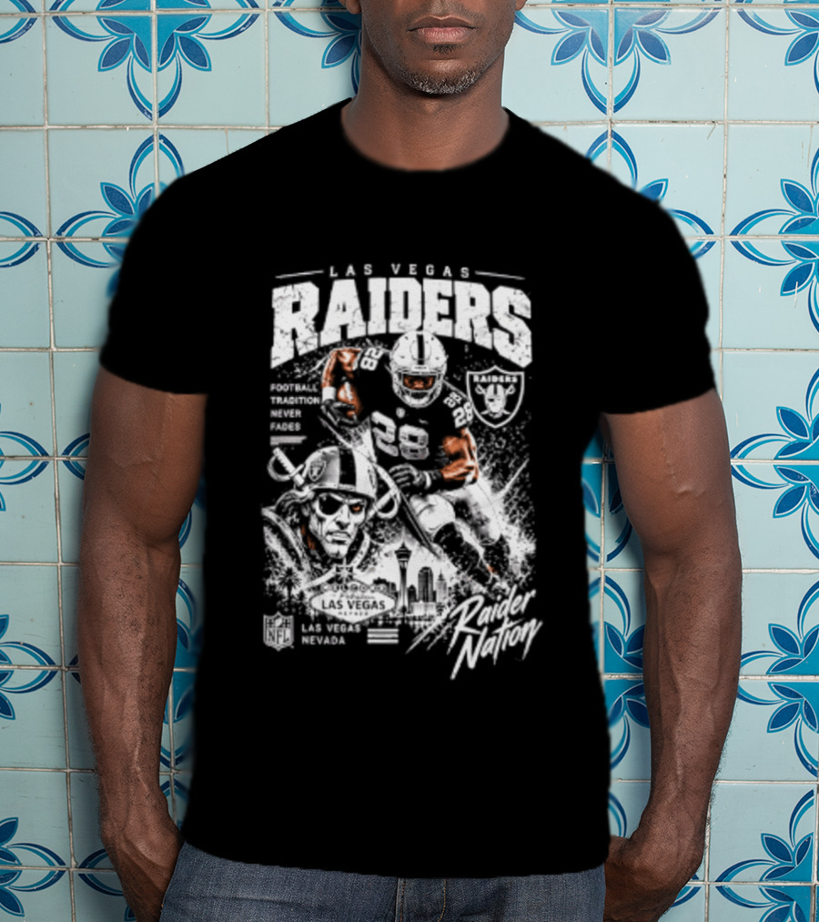 Las Vegas Raiders Football Tradition Never Fades Raider Nation T-Shirt