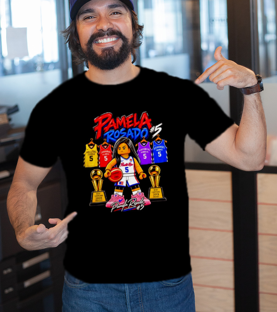 Pamela Rosado #5 Puerto Rico Champion Legacy Basketball Jerseys And Trophies T-Shirt
