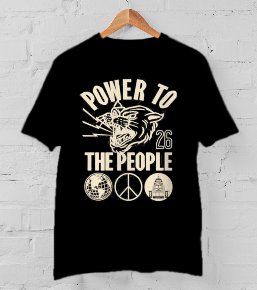 Power To The People Tiger Peace Columbia MD 26 Festival October 3 2026 T-Shirt