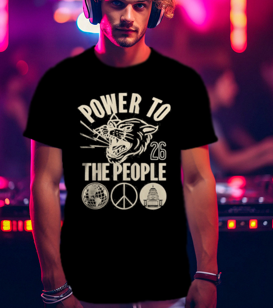 Power To The People Tiger Peace Columbia MD 26 Festival October 3 2026 T-Shirt